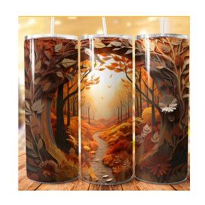 FALL Forest 20oz Skinny SS Tumbler w/ Lid